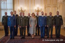 Prezidentka prijala ocenench najlepch vojakov a poddstojnkov OS SR
